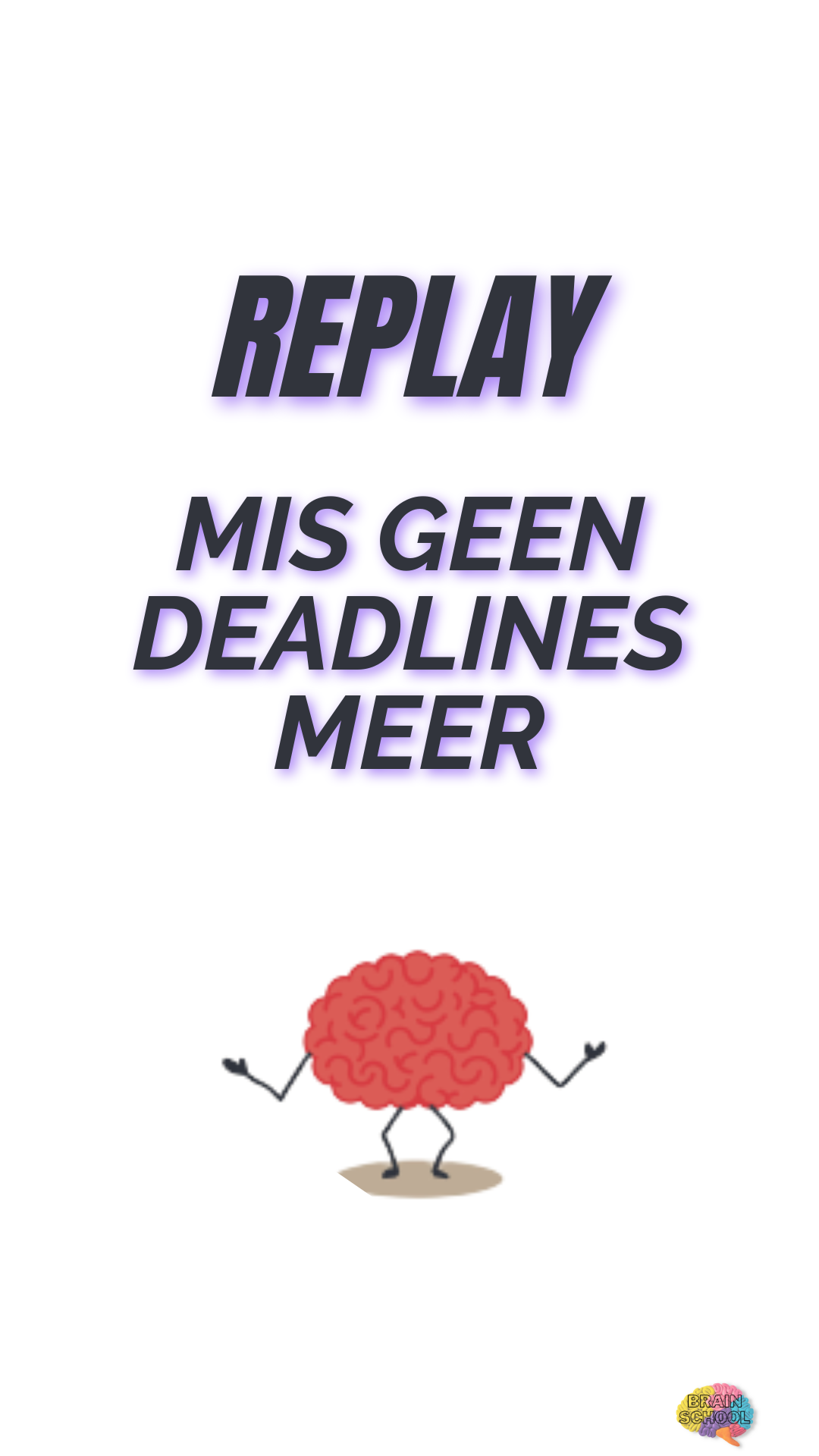 Zo mis je geen deadlines meer